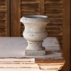 Distressed Cement Urn Planter Pot