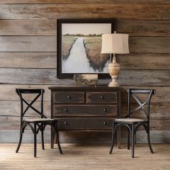 Distressed Cross Back Dining Chair