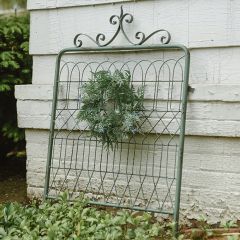 Distressed Decorative Metal Garden Gate 35 Inch