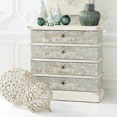Distressed Elegance 4 Drawer Chest