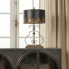 Distressed Elegance Farmhouse Table Lamp