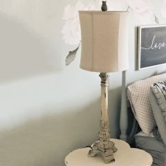 Distressed Farmhouse Buffet Lamp