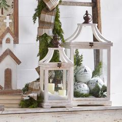 Cottage Decor Lantern Set of 2