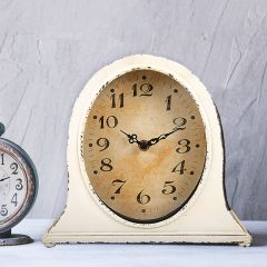Distressed Farmhouse Mantel Clock