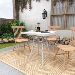 Distressed Farmhouse Square Outdoor Bistro Table