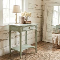 Distressed French Country Side Table