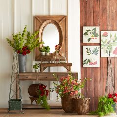 Distressed Garden Trellis Planter Set of 2