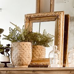 Distressed Hobnail Planter Pot