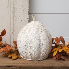Distressed Metal Gourd Table Decor