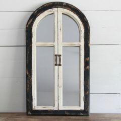 Distressed Mirror Doors Wall Decor