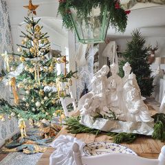 Distressed Nativity Statue