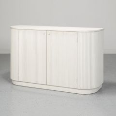 Distressed Pine Demilune Cabinet