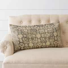 Distressed Rug Pattern Lumbar Pillow