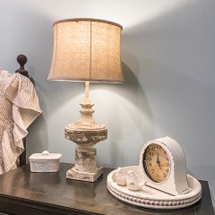 Distressed Rustic Farmhouse Table Lamp