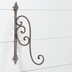 Distressed Scroll Metal Wall Hook