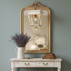 Distressed Single Light Lantern Pendant In Burnished Chestnut