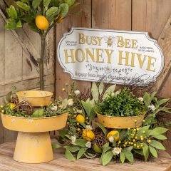 Distressed Stacking Compote Displays Set of 3