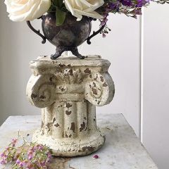 Distressed Terra Cotta Column Riser