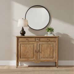 Distressed Wood Accent Cabinet