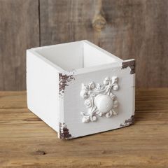 Distressed Wood Drawer Planter Box 5 Inch