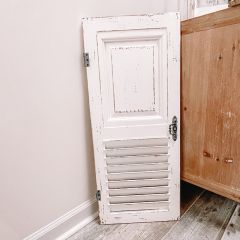 Distressed Wood Shutter Door Panel