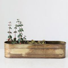 Divided Metal Window Planter