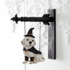 Dog With Witch Hat Arrow Sign Replacement
