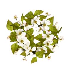 Dogwood Candle Ring Wreath