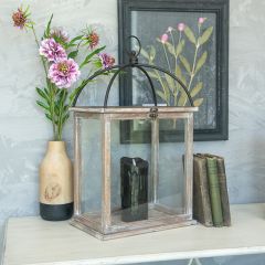 Dome Top Rustic Candle Lantern 20.5 Inch