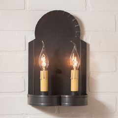 Double Candle Metal Wall Sconce