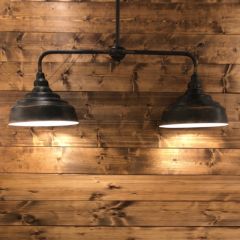 Double Dome Linear Pendant Light