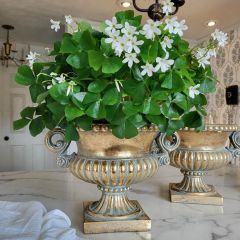 Double Handle Pedestal Urn 12 inch