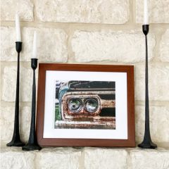 Double Headlight Antique Truck Print Wall Art