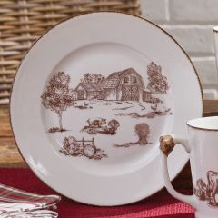 Down on The Farm Stoneware Salad Plate