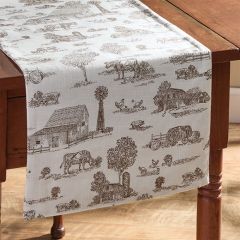 Down on The Farm Toile Cloth Table Runner