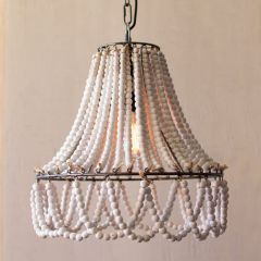 Draping Elegance Beaded Pendant Light