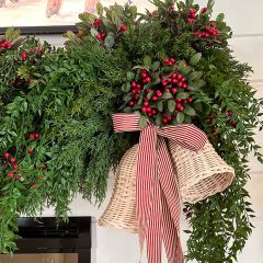 Draping Mexican Fern And Berries Spray