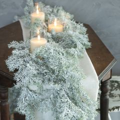 Draping Snowy Cedar Garland