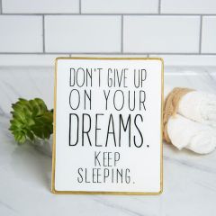 Dreams Tabletop Easel Sign