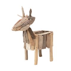 Driftwood Deer Planter