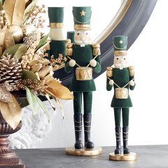 Drumming Soldier Figurine Set of 2