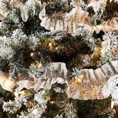 Neutral Ruffle Christmas Garland