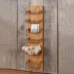 Tiered Wall Basket Shelf Organizer