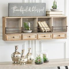 4 Drawer Cubby Shelf