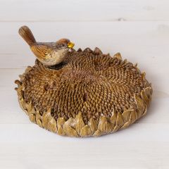 Bird On Sunflower Tabletop Decor