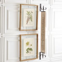 Wooden Welcome Metal Bracket Sign