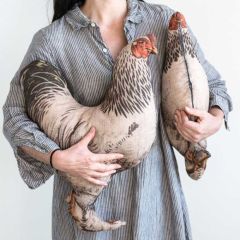 Chicken Shaped Accent Pillow Set of 2