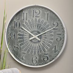 Rustic Wrought Iron Wall Clock