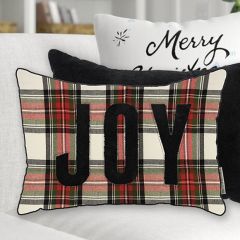 Plaid Joy Throw Pillow