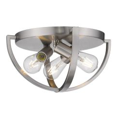 Pewter 15" Flush Mount Light